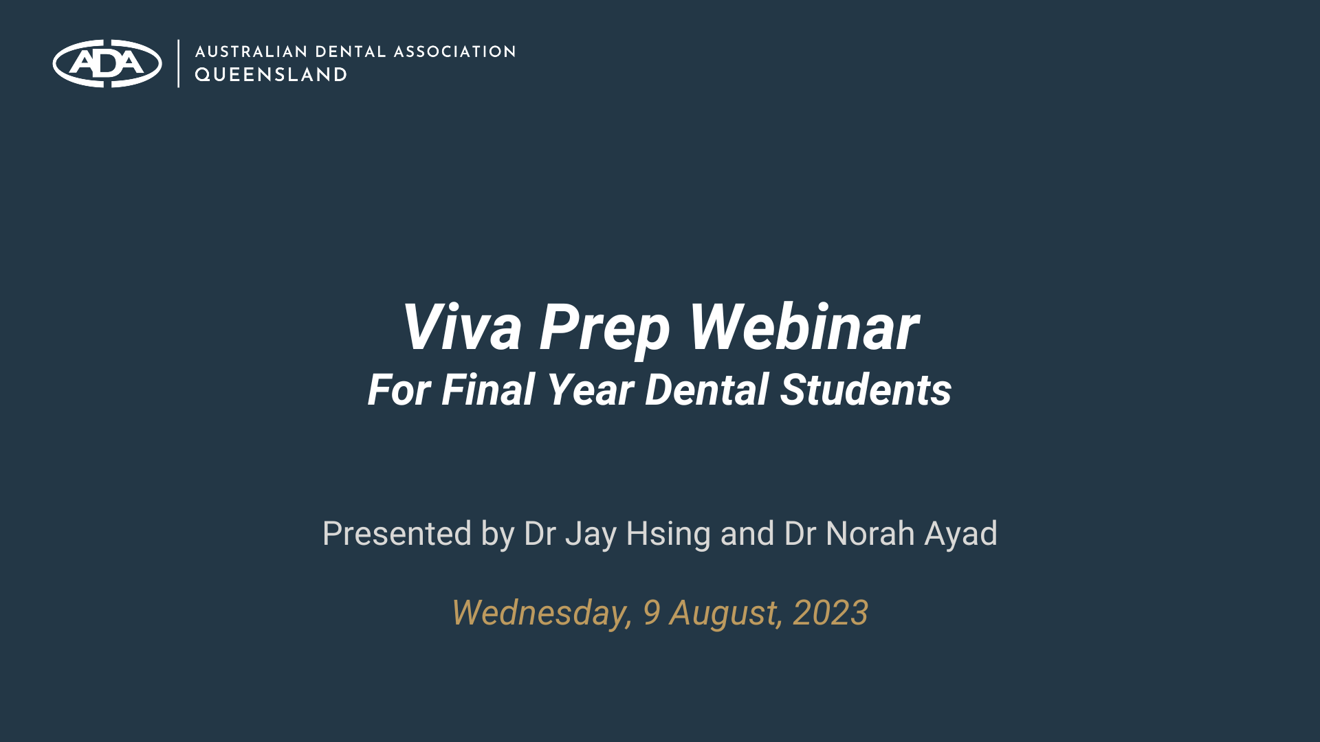 Viva Prep Webinar for University Students - 9 August 2023